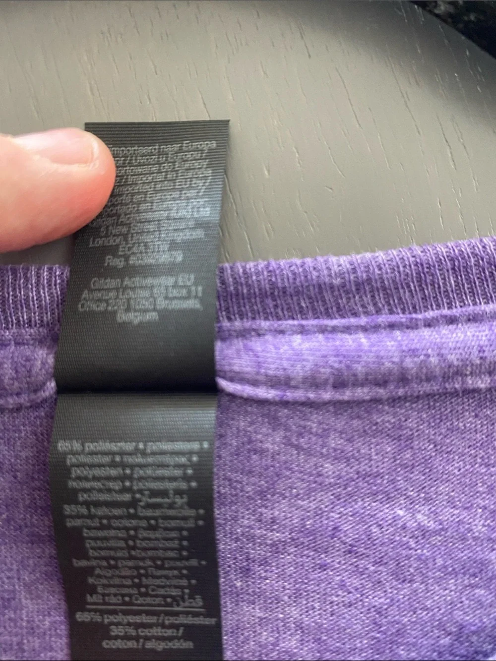 Gildan Purple Tee with White 'Introverted But Willing To Discuss Cats' Print